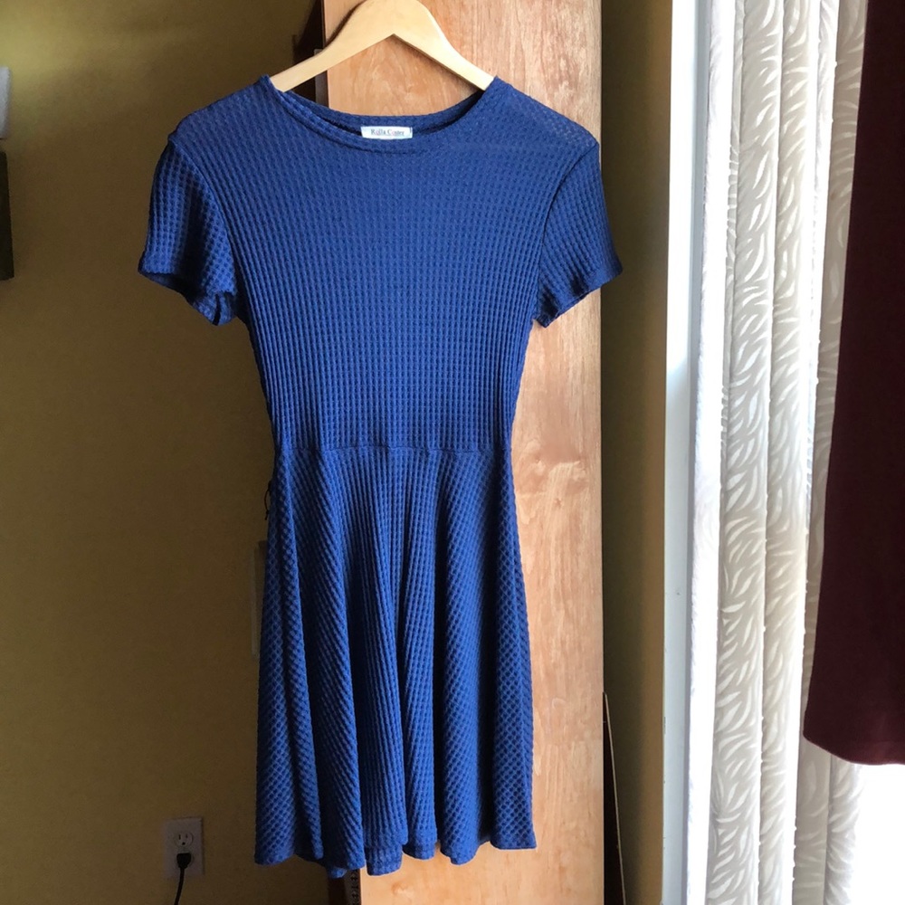Brand new navy blue short sleeve dress